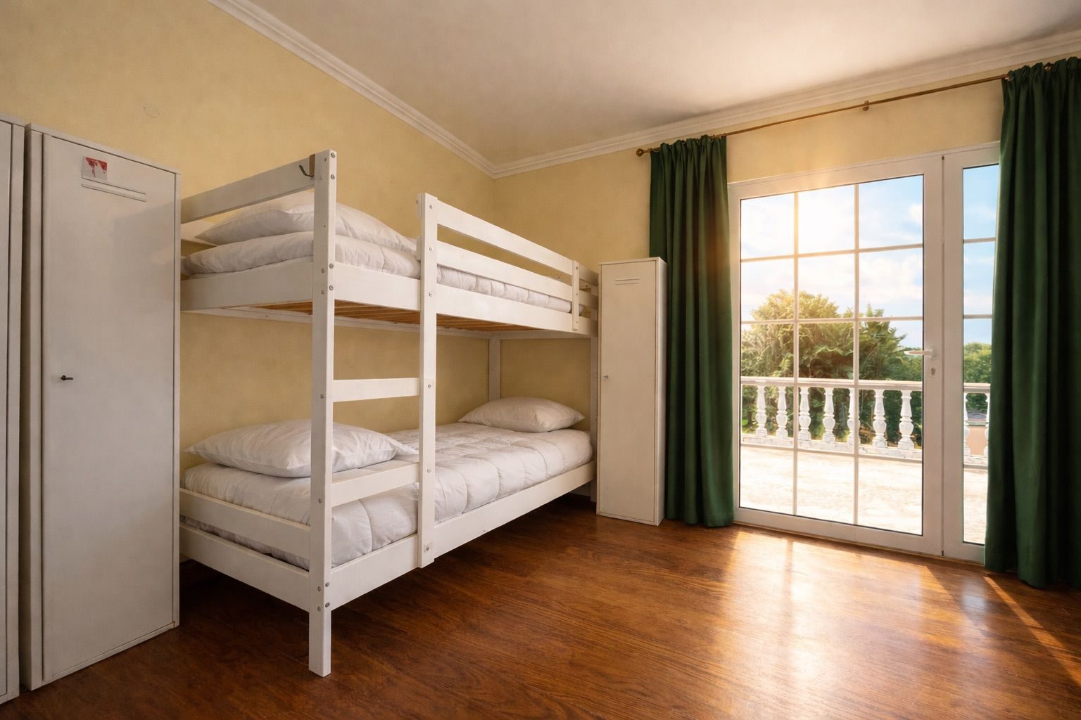 Shared bunk-bed room at Bagus Surf House