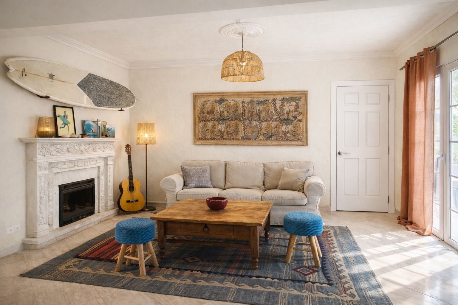 Bagus Surf House living room